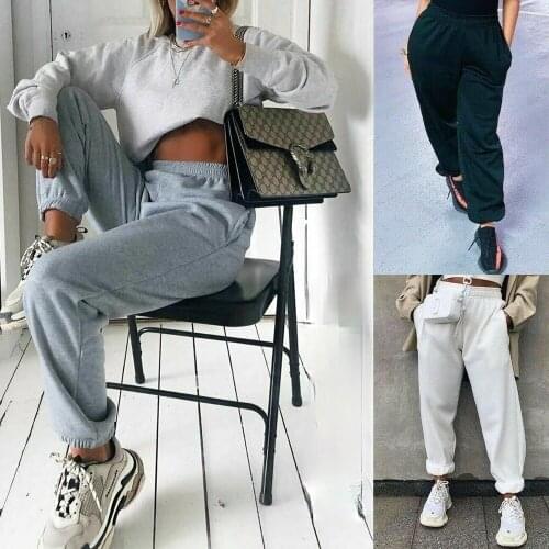 Hot Sale Women Pants Cotton Home Leisure Sweatpants Sweater Trousers Female Ankle Banded Vintage Streetwear Women Jogger Pants