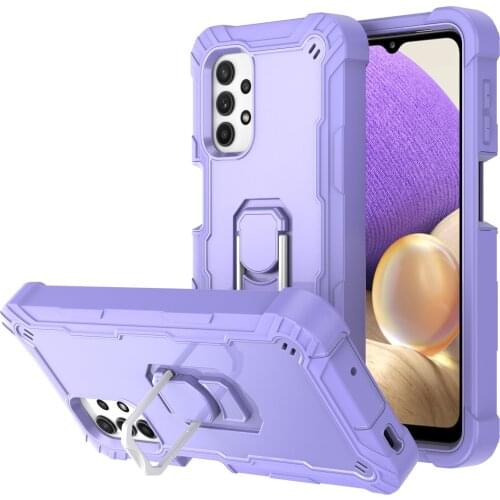 For Samsung Galaxy A12 A32 A52 A72 5G Case, Military Grade Protective Phone Case Cover with Ring Kickstand for Galaxy A52 5G
