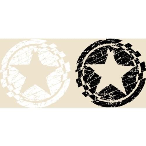 Black White Color Star Patches Hot Heat Transfer Cloth Printing Sticker DIY Iron On Clothing Bag Shoes Custom Brand Logo