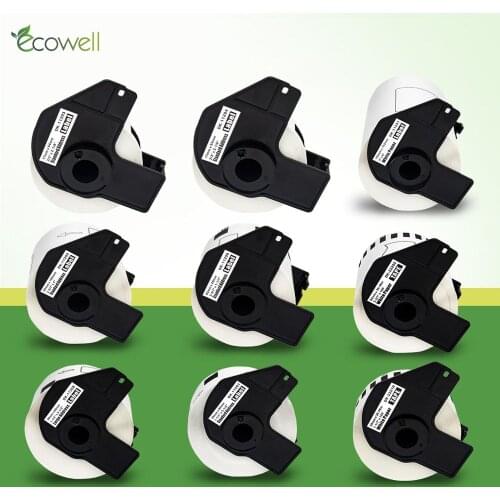 Ecowell Compatible Thermal Paper DK11201 DK-11201 DK 11201 White Paper replace for Brother Label Printer QL-500 QL-550 DK-11202
