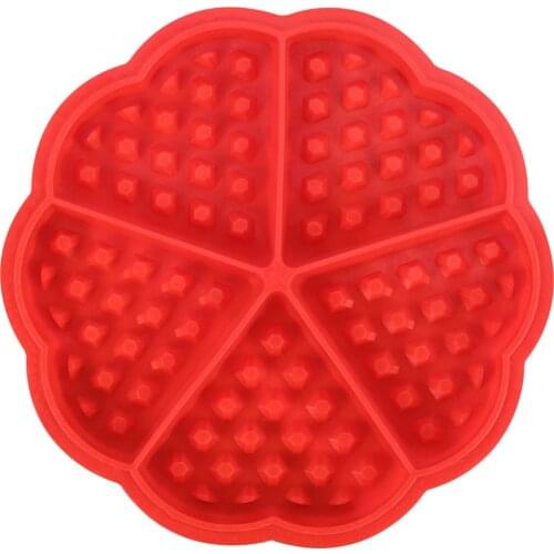 DIY Waffle Mold Maker Pan Microwave Baking Cookie Cake Muffin Silicone Bakeware Cooking Tools Kitchen Accessories Supplies
