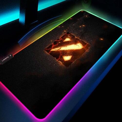 Dota 2 Keyboard Mat Computer Accessories Pad Pad Mouse Gaming Carpet Mouse Pad with Backlight Table Game Gamer Pc Mat Led Rgb