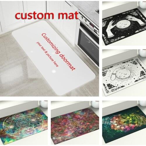 Custom Doormat Entrance Welcome Mats Customize Your Design Hallway Doorway Bathroom Kitchen Rugs Floor Mats Carpet
