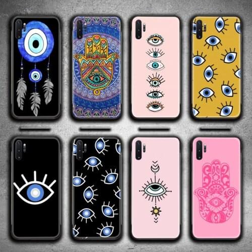 Fashion Evil eye Phone Case For Samsung Galaxy Note20 ultra 7 8 9 10 Plus lite J7 J8 Plus 2018 Prime