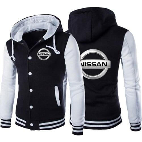 Autumn And Spring Mens 2021 Design NISSAN Logo Print Jackets Baseball Uniform Coats Sport Sweatshirt pullover Hoodies