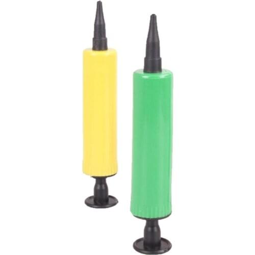 Random Color Small Balloon Pump Multipurpose Practical Portable Air Inflator Balloon Inflator Plastic Hand Held Balloon Air Pump