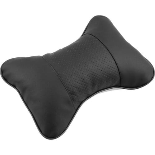 New 4 Colors Available New leather Hole-digging headrest pillow Car Headrest Supplies Neck Auto Safety Pillow hot selling