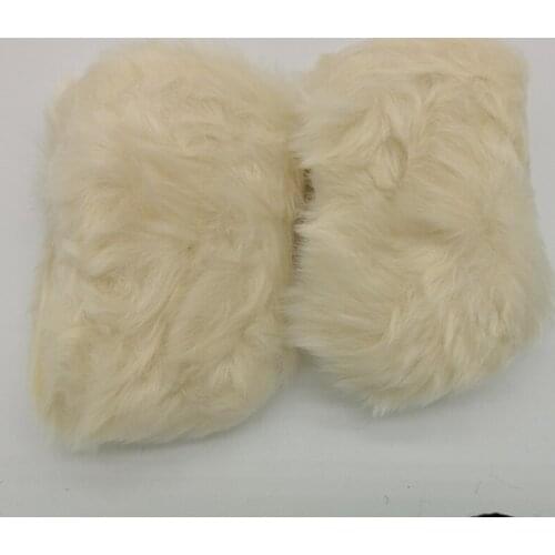 Fur sleeves wrist cuffs imitation rabbit fur short fur wristband plush bracelet womens sleeves with inner A46