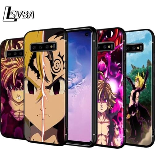 Seven Deadly Sins Meliodas For Samsung Galaxy Note 20 10 9 S10 Ultra S10E S9 S8 Plus A21S A51 A71 5G Black Phone Case
