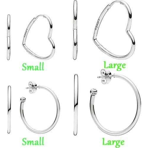 Free shipping Lomeo 100% silver multifunctional circle large LOVED earrings original DIY high-end jewelry making gifts for women