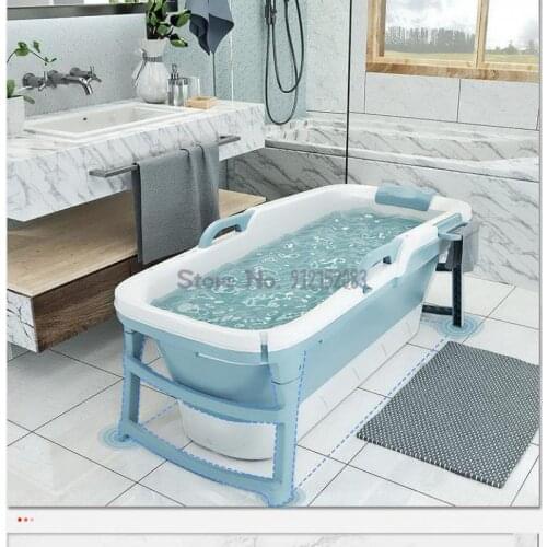 Adult Bath Bucket Foldable Heating Adult Bath Bucket 1.5m Long Plastic Household Bath Basin