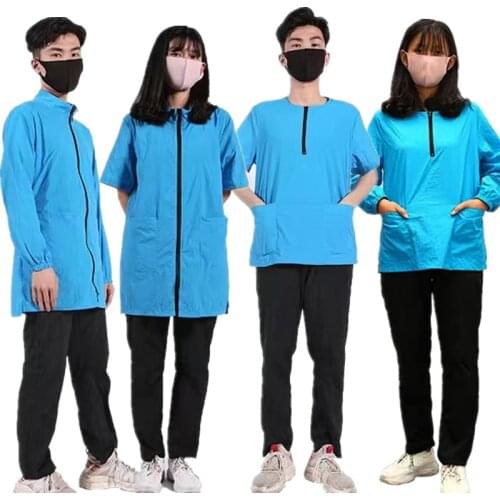 Pet Groomer Work Clothes Waterproof And Breathable hair-proof Pet Shop Work Clothes Pet Grooming Apron Long Sleeve G1031