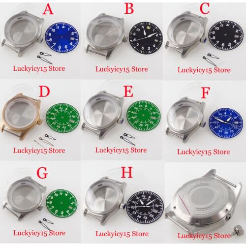 Tandorio Brand 200M Waterproof 39MM Automatic Brushed Watch Case Luminous Dial Hand Set fit NH35A Flat Sapphire Glass