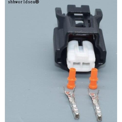 Worldgolden auto 2pin female waterproof housing socket auto connector with terminals and rubber seals 6189-7523