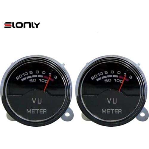 2pcs P-40SA High-precision VU Meter Head Audio DB Level Meter Power Amplifier DAC Power Sound Pressure Meter with Backlight
