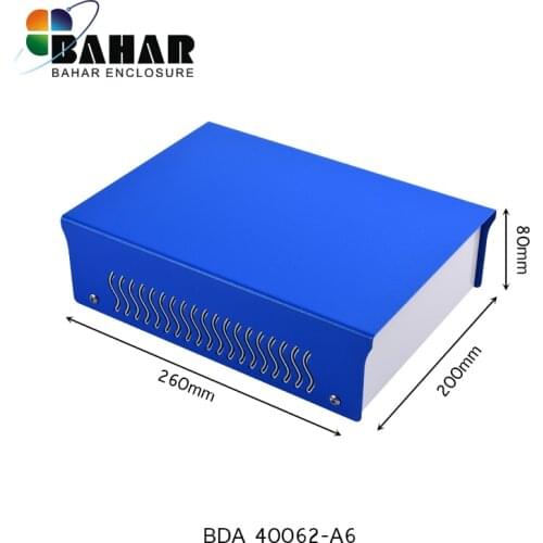 Iron project box housing for electronics diy wire connection box instrument case custom desktop enclosure 200*260*80mm metal box