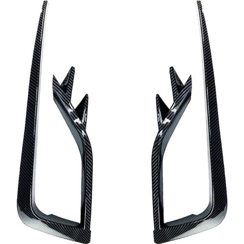 1 Pair Car Front Fog Lamp Eyebrow Wind Knife Eyelid Cover Frame ​for Golf MK7.5 2017-2020 Fog Light Eyebrow