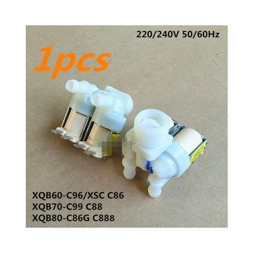 1pcsOriginal new washing machine double inlet valve solenoid valve for Samsung XQB60-C86G XQB70-N981 C89A Washing machine parts