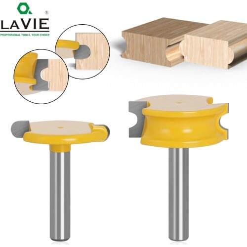 2 pcs 8mm Shank Canoe Flute and Bead Router Bit Set Woodworking Tungsten Cobalt Alloy Wood Tenon Cutter Milling Bits Tools 02034