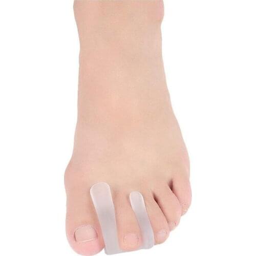 2Pcs Silicone Foot Finger Toe Separator Adjuster Hallux Valgus Pedicure Corrector Feet Care Bunion Bone Thumb Valgus Protector