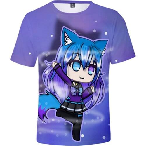 2021 Gacha Life 3D womens T Shirts Summer boy/girls Fashion cute Casual kids T-shirts Shirt Sweatshirts Clothes