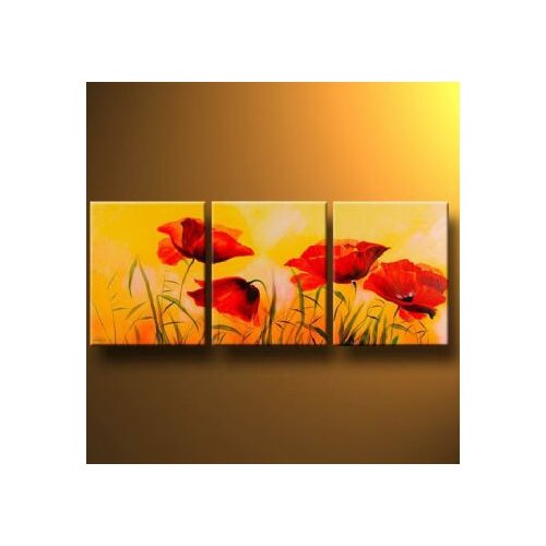 3- piece Floral Canvas Wall Art-Sleepy-Modern Canvas Art Wall Decor-Floral Oil Painting Wall Painting for Home Decoration