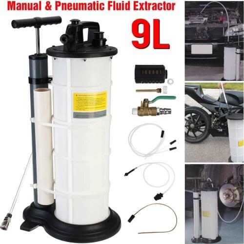 7/9L Portable Oil Fluid Extractor Pump Manual/Pneumatic Car Truck Boat Oil Transfer Tank Vacuum Fuel Suction Changer Remover