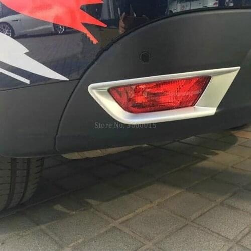 Accessories Exterior For Cars ABS Matte Rear Fog Lights Tail Foglamp Cover Trim Styling Molding For Jaguar F-PACE 2016 2017 2018