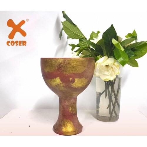 XCOSER Raiders of the Lost Ark Indiana Jones Holy Grail Cosplay Accessories Golden&Red High Quality Resin Material Cosplay Prop