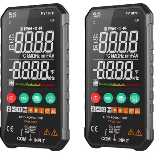 Mutifunction Intelligent Auto Range Voltmeter AC/DC Ammeter Mini Voltage Multimeter Current Diode Detector Family Factory Tester