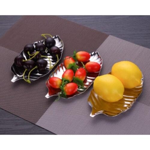 Stainless Steel Apple Dessert Plate Silvery Heart Cake Salad Fruit Dish Plates Concise Style The Breakfast Dish Dishware