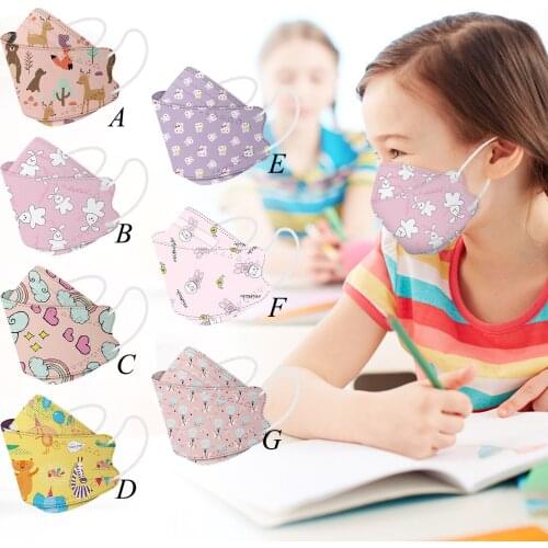 Children Small Face Three Laminar 3D One Time Color For 0-3 /4-12 Age Boys Girls mascarilla Monder Scarf Halloween Cosplay MasK