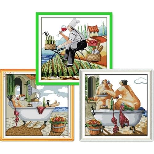 Everlasting Love Christmas Enjoy Life Ecological Cotton Chinese Cross Stitch Kits Counted Stamped 14CT 11 CT Sales Promotion