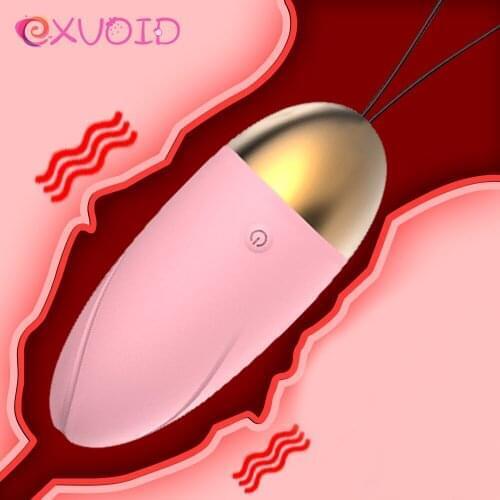 EXVOID 10 Speeds Clitoris Stimulator Wireless Sex Toys for Woman Vaginal Massage Ball Remote Control Vibrating Eggs