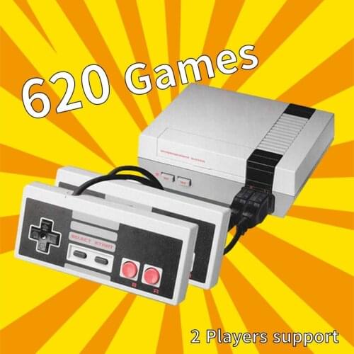 TV Video Game Console Retro 8 Bit Console Game Box Built-in 620 Retro Games Support TV Output Plug and Play Boy Childrens Gift