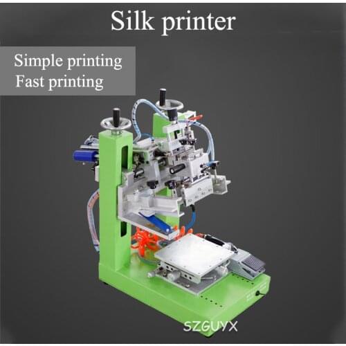 Screen printing machineSemi-automatic screen printing machineSmall pneumatic flat screen printing machineGlass metal label