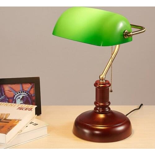 SIUU The United States All Copper Nostalgic Bedroom Bedside L Amp European-Style Antique Study Classic Reading Decorative Lights