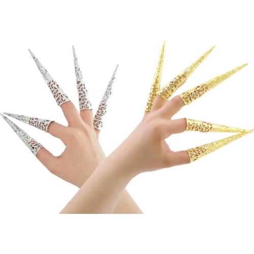 10pcs Fashion Indian Thai Golden Finger Bracelet Shining Girls Belly Dance Bracelet Jewelry