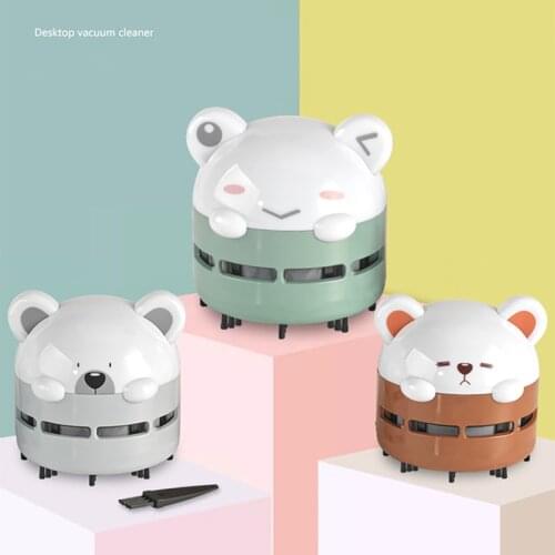 Mini Desktop Vacuum Cleaner USB Charging Student Handheld Portable Eraser Paper Dust Cleaner Car Keyboard Cleaning Brush