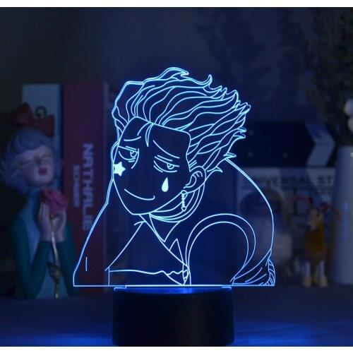 3D Night Light Plug In RGB Nightlight Smart Phone Control Hunter X Hunter Desk Lamp Room Decoration Teenager Gift Dropshipping