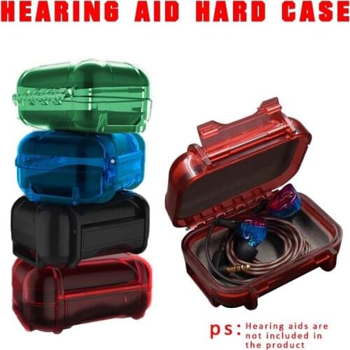 Pcmos 2020 New Waterproof Hearing Aid Hard Case IEM Earphone Storage Carrying Box Holder Interior Accessories Stowing Tidying