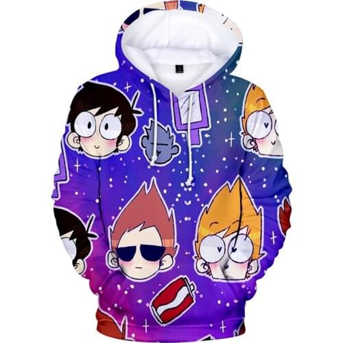 2021 New Eddsworld 3D Hoodie Oversized Casual Sweatshirt Boy/Girl Harajuku Slim Fit Hot Sale Comfortable Pullover