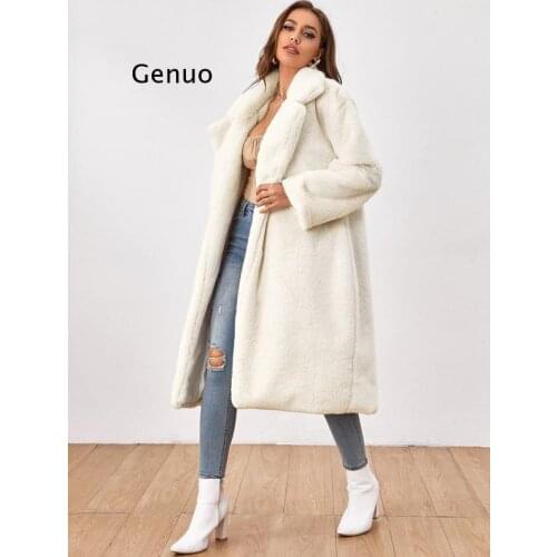 Autumn Winter Women Beige Teddy Coat Stylish Female Thick Warm Cashmere Jacket Casual Girls Streetwear