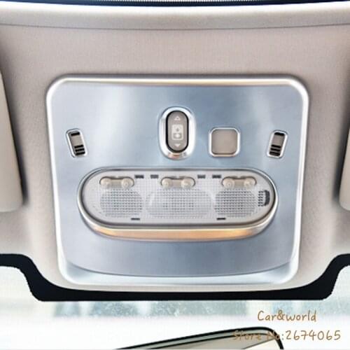 For Nissan Qashqai J11 2015-2018 Front Reading Lights Frame Panel Cover Interior Read Lamp Garnish Trims Chrome Car Accessories