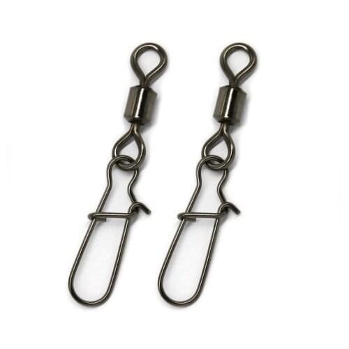 ANZHENJI 2017 400pcs Fishing Swivels SnapRolling Swivel With Nice Snap Hook Lure Fishing Connector Swivel Pesca