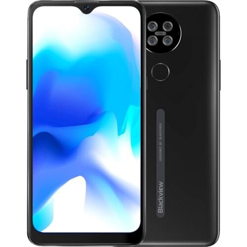 Blackview A80s Smartphone 6.217'' Screen Android 10 MT6762V/WD Octa Core 4GB RAM 64GB ROM Mobile Phone 4200mAh 4G Cellphone