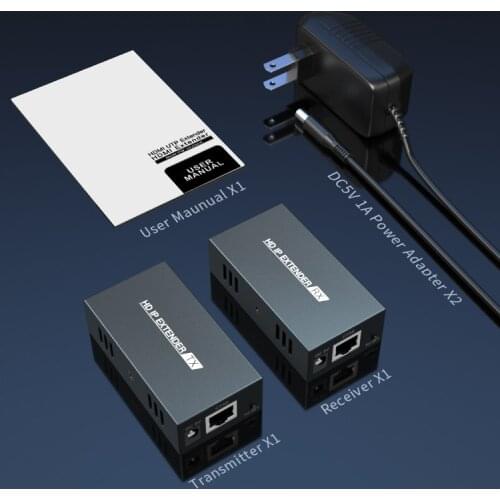 200m HDMI Over IP Extender 1080P HDMI Extensor Over RJ45 CAT5 CAT5e CAT6 Cable With Loop Out Like HDMI Splitter