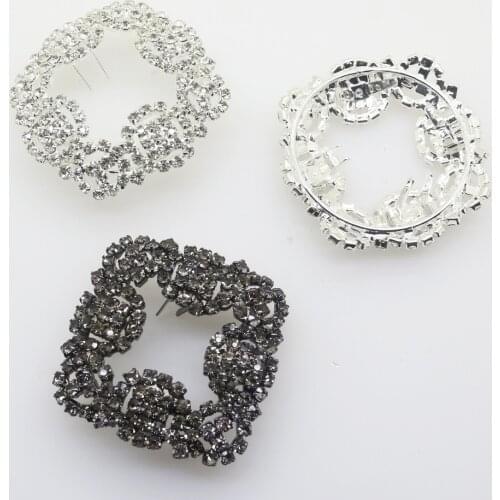 ZMASEY 1Pcs Shoes ButtonsFlower Charms Bridal High-heel Pumps Diy Accessories Crystal Diamond Shoe Clips for Wedding Decoration