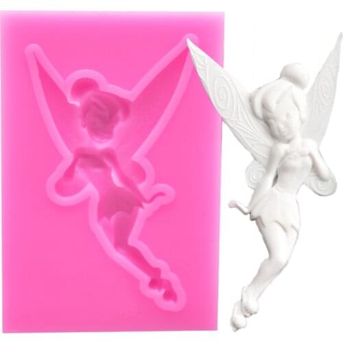 1 Piece Fairy Silicone Fondant Molds Cake Decorating Tools Candy Clay Mold Chocolate Gumpaste Moulds