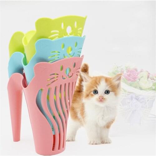 1pc Hollow Cat Litter Shovel Pet Cleanning Tool Plastic Scoop Cat Sand Cleaning Products Dog Poop Scooper Practical Pet Supplies
